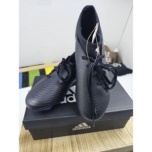 Adidas Kids Soccer Cleats Predator Edge 4 Size 4.5 Color Black & Blue Flexible